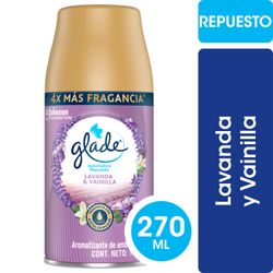 Desodorante Ambiental Glade Automático Repuesto Lavanda y Vainilla 270 ml