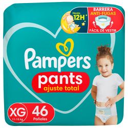 Pañales Pants Pampers Ajuste Total Talla XG 46 un.