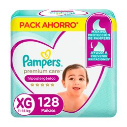 Pañales Pampers Premium Care Talla XG 128 un.
