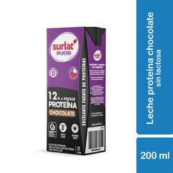 Leche Surlat Descremada Sin Lactosa Proteína Chocolate 200 ml