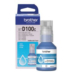 Tinta Impresora Brother Botella BTD100C Cian
