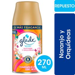 Desodorante Auto Repuesto Glade Naranjo y Orquídea 270 ml