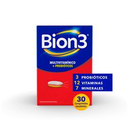 Multivitamínico Bion3 con Probióticos 30 Comprimidos