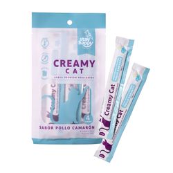 Snack Gato Stay Happy Creamy Pollo Camarón 56 g
