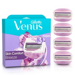 Repuestos Máquina de Afeitar Venus Skin Comfort Breeze 4 un.
