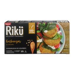 Hamburguesa Vegetal Rikü Garbanzos 110 g 4 un.