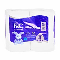 Papel Higiénico Family Care Doble Hoja 50 m 4 un.