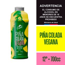 Cóctel Capel Piña Colada Vegana 12° 700 cc