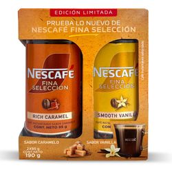 Pack Café Nescafé Fina Selección Caramelo y Vainilla 190 g