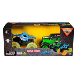 Vehículos Monster Jam Pack 2 con Luz 1:43