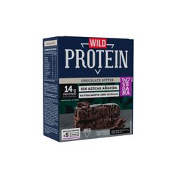 Barra Proteína Vegana Wild Protein Chocolate Bitter 5 un. 45 g, 225 g neto