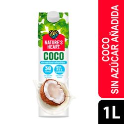 Bebida Vegetal Nature's Heart Coco Sin Azúcar Añadida 1 L