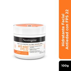 Crema Facial Neutrogena Face Care Intensive Antiedad FPS 22 - 100 g