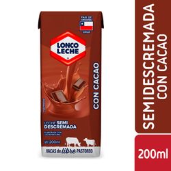 Leche Loncoleche Semidescremada Chocolate 200 ml