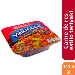 Fideos Instantáneos Maruchan Yakisoba Sabor Carne de Res Estilo Teriyaki 112.5 g