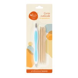 Corta Cutícula Beauty Care con 4 Repujadores