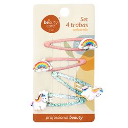 Set 4 Trabas Unicornio Niña Beauty Care