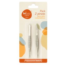Pack 2 Pinzas para Cejas Beauty Care