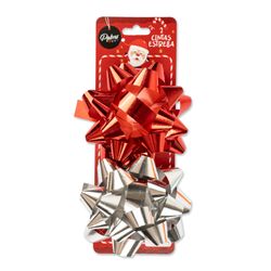 Set de 2 Cintas de Regalo Estrellas Navidad Mediana