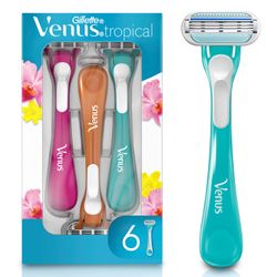 Máquina de Afeitar Mujer Venus Tropical 6 un.