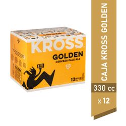 Pack 12 un. Cerveza Kross Golden Ale 5.3° 330 cc