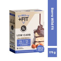 Barra Almendra Chocolate Wild Fit Low Carb 5 un. 175 g