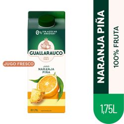 Jugo Guallarauco Naranja Piña 0% Azúcar Añadida 1.75 L