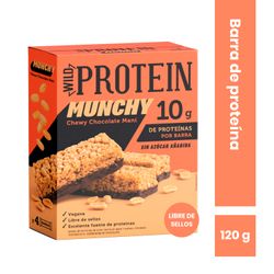 Barra Proteína Wild Protein Munchy Choco Maní 4 un.
