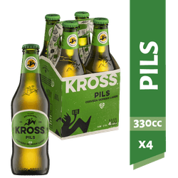 Pack 4 un. Cerveza Kross Pils 5.1° 330 cc