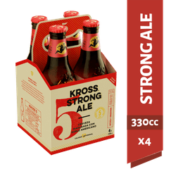 Pack 4 un. Cerveza Kross 5 Aniversario Amber Ale 7.2° 330 cc