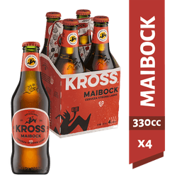 Pack 4 un. Cerveza Kross Maibock 6.5° 330 cc