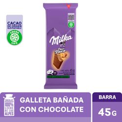 Galleta bañada con chocolate Milka Chocopause 45g