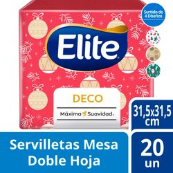 Servilletas Elite Deco Navidad 20 un.