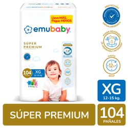 Pañales Emubaby Súper Premium Talla XG 104 un.