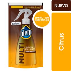 Limpiador Multisuperficies y Electrónicos Blem Citrus Repuesto 400 ml