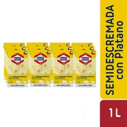 Pack 12 un. Leche Loncoleche Plátano 1 L