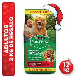 Alimento Perro Adulto Dog Chow Razas Medianas y Grandes 10 + 2 kg