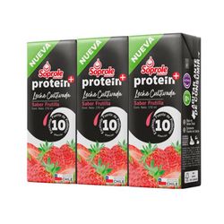 Pack 3 un. Leche Cultivada Soprole Proteína Frutilla 170 ml