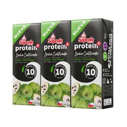 Pack 3 un. Leche Cultivada Soprole Proteína Chirimoya 170 ml