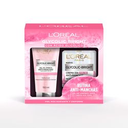 Pack Gel L'Oreal Glycolic Bright y Crema de Día 50 ml