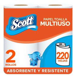 Toalla de Papel Scott Multiuso 19 m 2 un.