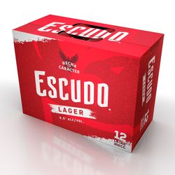 Pack 12 un. Cerveza Escudo Lager 4.6° 350 cc