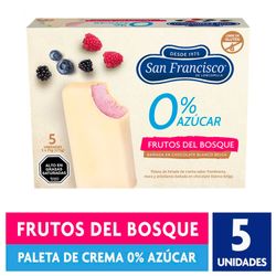 Helado San Francisco Multipack Frutos del Bosque con Chocolate 75 g 5 un.