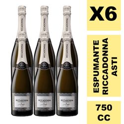 Caja 6 un. Espumante Ricadonna Asti 7.0° Botella 750 cc