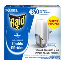 Repelente Eléctrico Raid Repuesto + Aparato