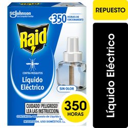 Insecticida Raid Líquido Eléctrico Repuesto 45 Noches 32.9 ml