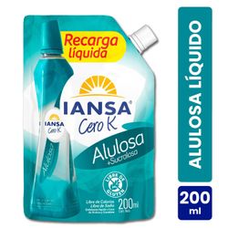 Endulzante Líquido Iansa Cero K Alulosa Recarga 200 ml