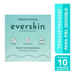 Toallas Faciales Everskin 20 x 20 cm 10 un.