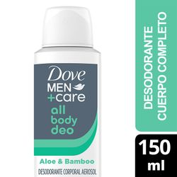 Desodorante Spray Dove Men All Body Aloe Bamboo 150 ml