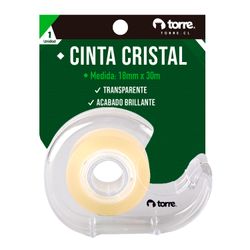 Cinta Cristal con Dispensador 18 mm x 30 m